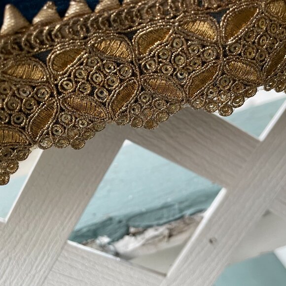 Indian set, deep blue pants and tunic - Picture 5 of 7